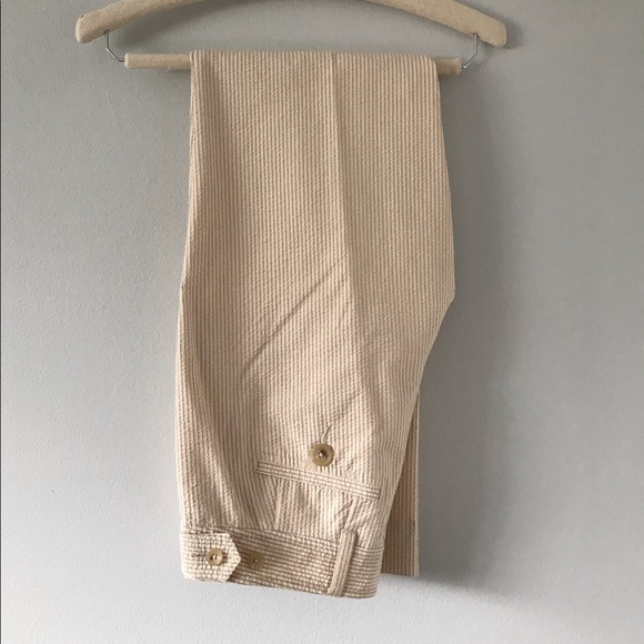 [SOLD] Banana Republic Tan Striped Pants - Picture 6 of 7